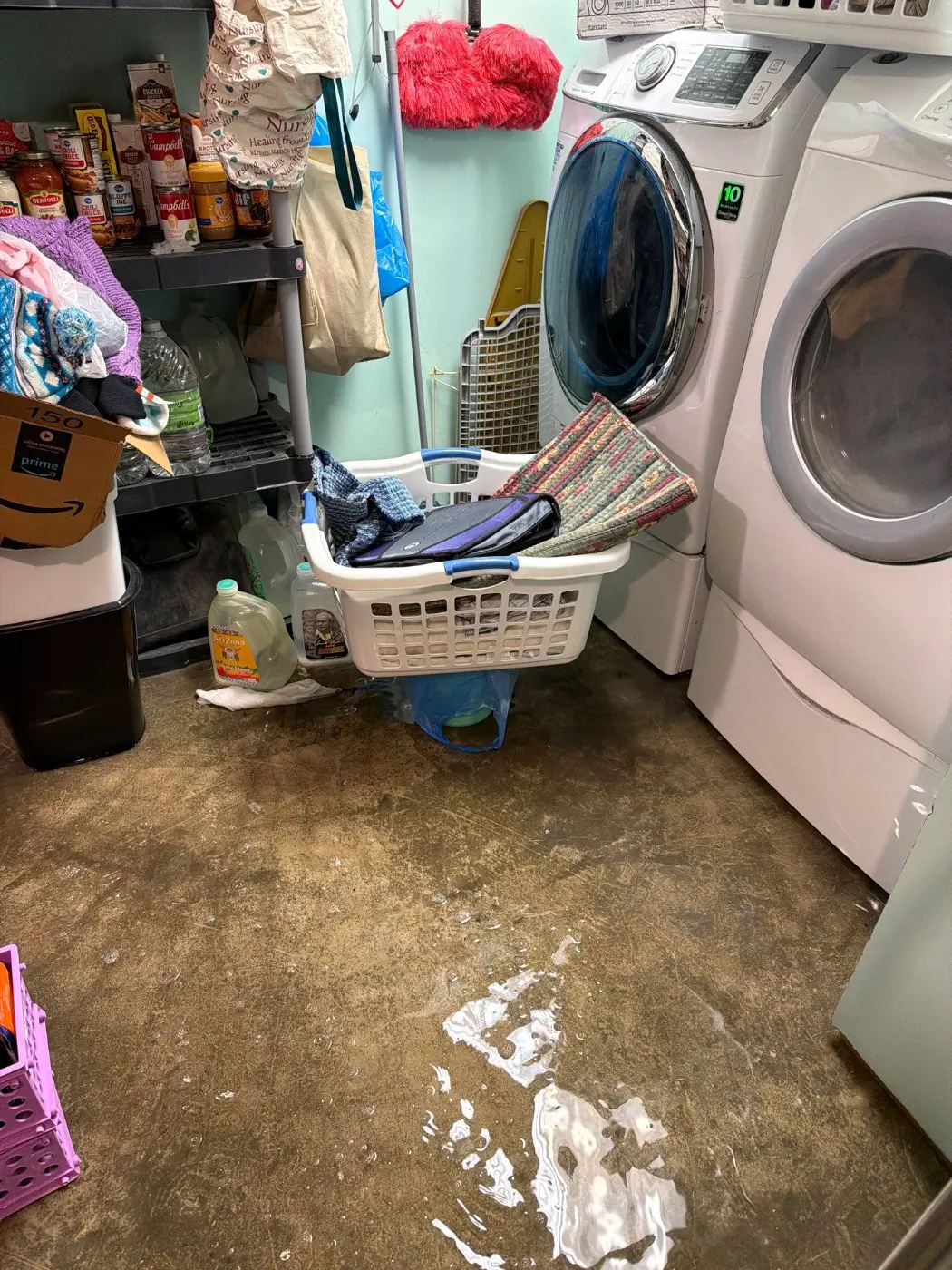 Air movers and dehumidifiers running in Hampton Park Indiana home dry-out
